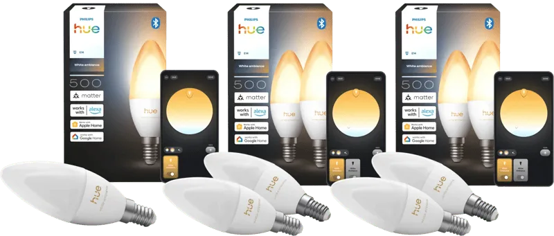 Kaarslamp White Ambiance E14 5-Pack de Philips Hue – photo produit