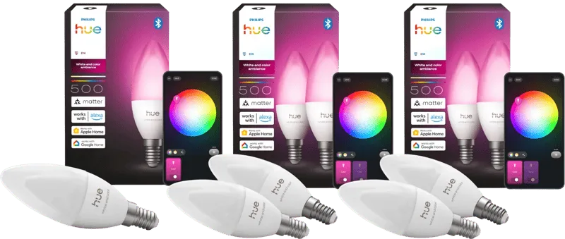 Kaarslamp White and Color E14 5-Pack by Philips Hue – product photo