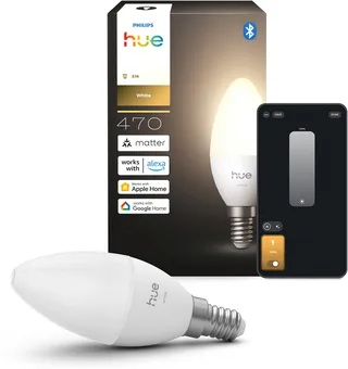 LED kaarslamp - E14 fitting - bevat 1 lamp - zachtwit licht - slimme verlichting från Philips Hue – produktbild 1 av 2