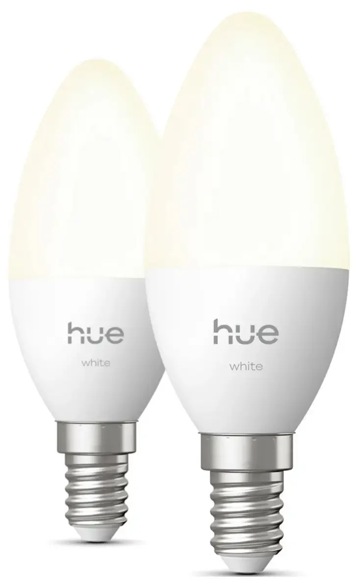LED kaarslamp - E14 fitting - bevat 2 lampen - zachtwit licht - slimme verlichting från Philips Hue – produktbild 2 av 2