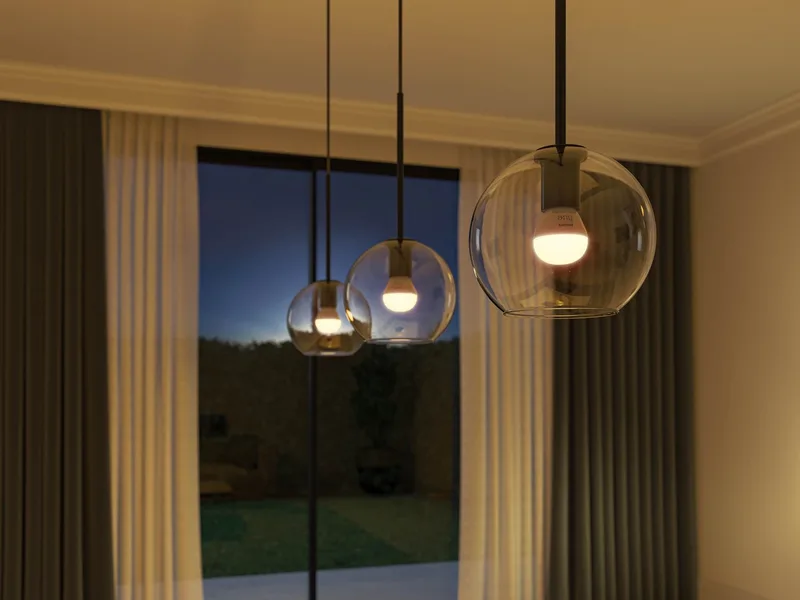 LED lamp - kogellamp - E14 fitting - bevat 1 lamp - aanpasbaar wit licht - slimme verlichting van Philips Hue – productfoto 5 van 5