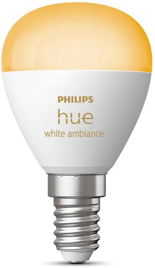 LED lamp - kogellamp - E14 fitting - bevat 1 lamp - aanpasbaar wit licht - slimme verlichting van Philips Hue – productfoto 2 van 5