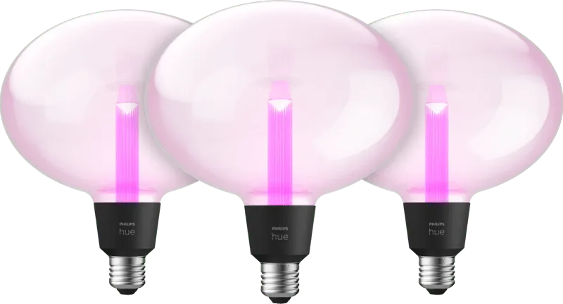 Lightguide Ellipse White and Color E27 3-pack de Philips Hue – photo produit