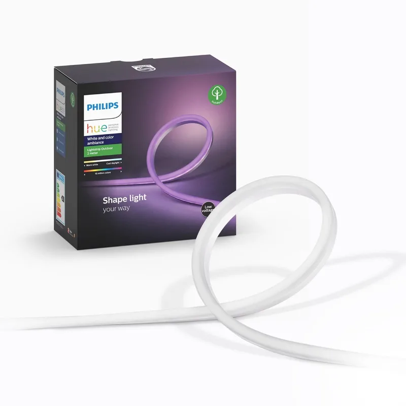 lightstrip outdoor - en gekleurd licht - 2m von Philips Hue in Weiß – Produktfoto