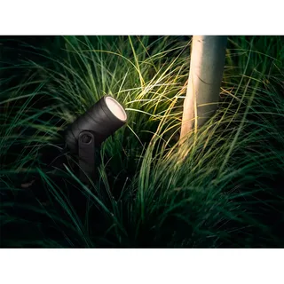 Lily tuinspot - wit en gekleurd licht - 1-spot - LowVolt - basis van Philips Hue in Zwart – productfoto 4 van 6