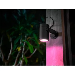 Lily tuinspot - wit en gekleurd licht - 1-spot - LowVolt - basis van Philips Hue in Zwart – productfoto 5 van 6