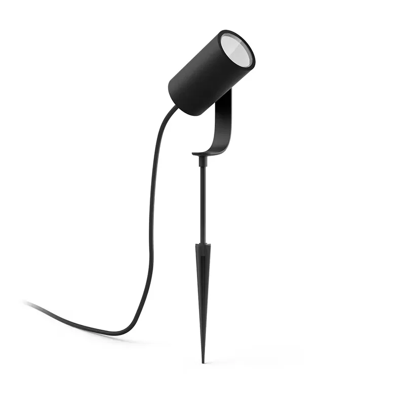 Lily tuinspot - wit en gekleurd licht - 1-spot - LowVolt - basis van Philips Hue in Zwart – productfoto 2 van 6