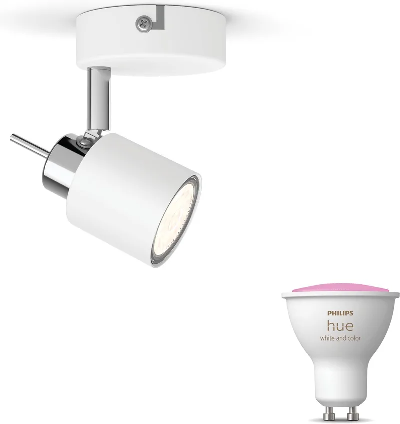 Meranti Opbouwspot (Wit) - Wit en Gekleurd Licht - Wandspot of Plafondspot met 1 Lichtpunt - GU10 - Hue White and Color Ambiance by Philips Hue in White – product photo