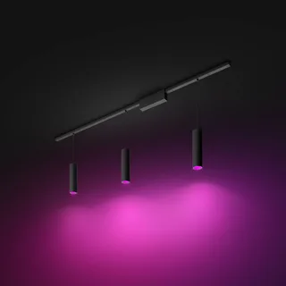 Perifo - basisset - LED hanglamp - aanpasbaar wit en gekleurd licht -3 lichtpunten - slimme verlichting de Philips Hue en Noir – photo produit 4 sur 5