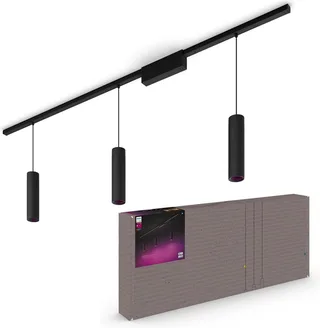 Perifo - basisset - LED hanglamp - aanpasbaar wit en gekleurd licht -3 lichtpunten - slimme verlichting de Philips Hue en Noir – photo produit 1 sur 5