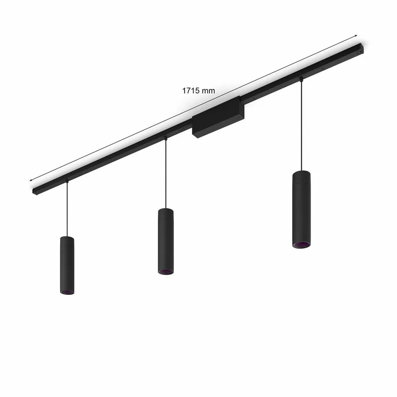 Perifo - basisset - LED hanglamp - aanpasbaar wit en gekleurd licht -3 lichtpunten - slimme verlichting de Philips Hue en Noir – photo produit 5 sur 5