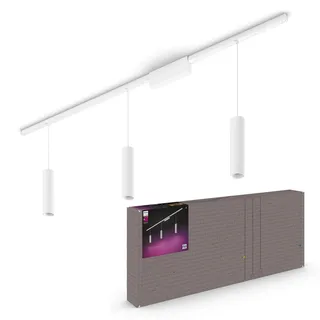 Perifo - basisset - LED hanglamp - wit - aanpasbaar wit en gekleurd licht -3 lichtpunten - slimme verlichting von Philips Hue in Weiß – Produktfoto 2 von 5