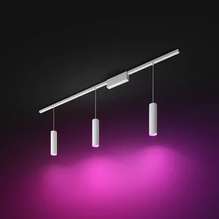 Perifo - basisset - LED hanglamp - wit - aanpasbaar wit en gekleurd licht -3 lichtpunten - slimme verlichting von Philips Hue in Weiß – Produktfoto 5 von 5