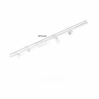 Perifo railverlichting plafond - wit en gekleurd licht - 4-spots - wit - basisset van Philips Hue in Wit – productfoto 4 van 5