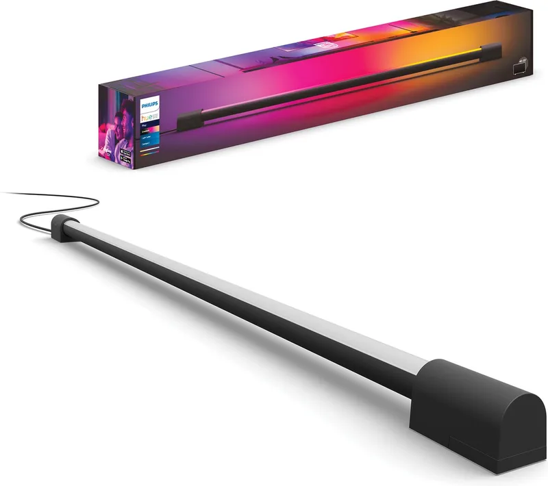 Play gradient light tube - wit en gekleurd licht - 75cm von Philips Hue in Schwarz – Produktfoto 1 von 5