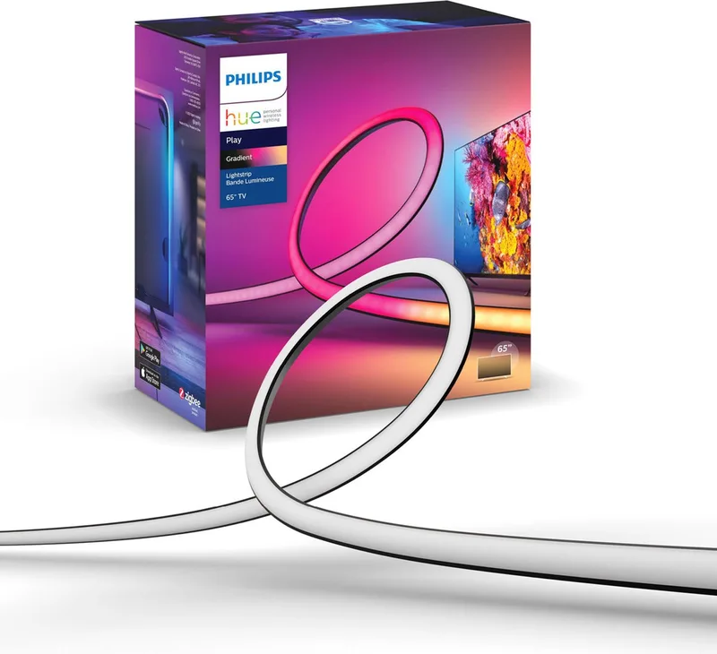 Play Gradient Lightstrip 65 inches TV van Philips Hue in Zwart – productfoto 1 van 4