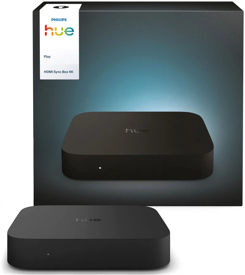 Play HDMI Sync Box 4K - synchroniseert TV verlichting met Hue lampen by Philips Hue in Black – product photo