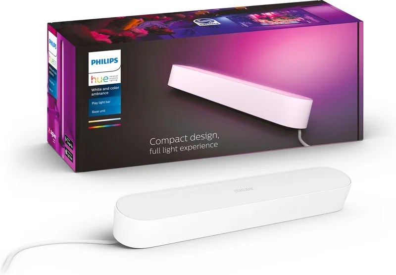 Play lightbar - wit en gekleurd licht - wit - 1-pack - basis by Philips Hue in White – product photo