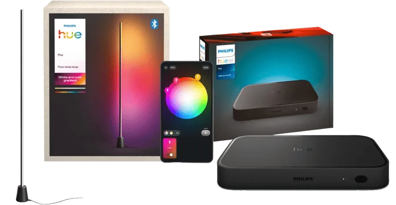 Play Vloerlamp White and Color + HDMI Sync Box 8K by Philips Hue – product photo