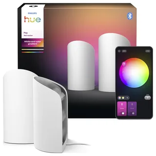 Play wall washer tafellamp 2-pack van Philips Hue in Wit – productfoto 3 van 3