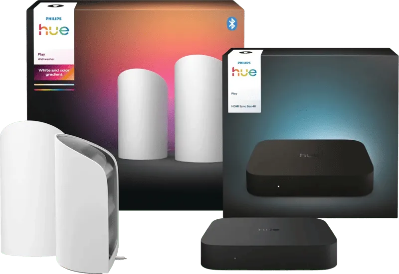 Play Wall Washer Wit Duo Pack + HDMI Sync Box 4K by Philips Hue – product photo