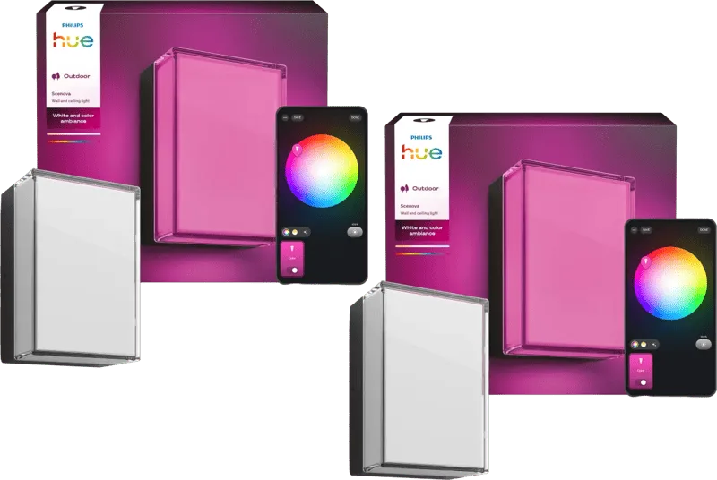 Scenova Muur- en Plafondlamp Buiten Duo Pack från Philips Hue – produktbild