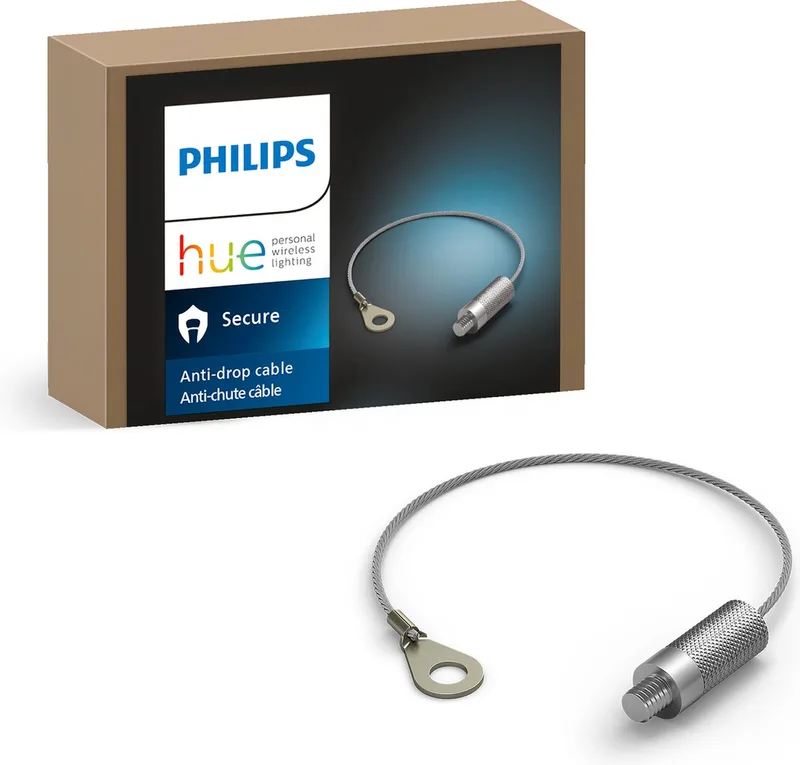 Secure camera accessoire anti-val kabel van Philips Hue in Zwart – productfoto