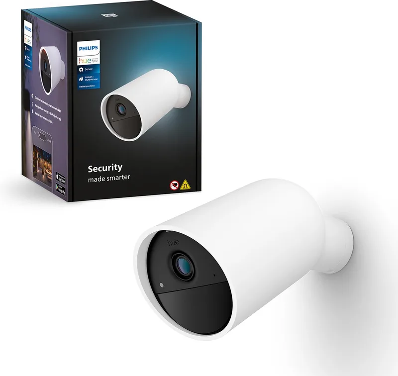 Secure camera beveiligingscamera met batterij by Philips Hue in White – product photo