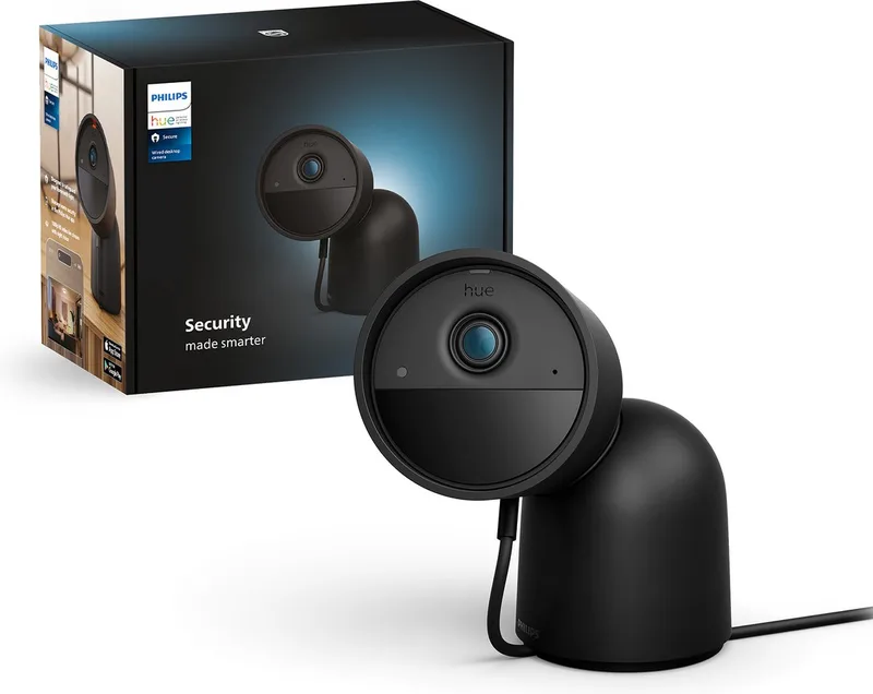 Secure camera - desktop beveiligingscamera van Philips Hue in Zwart – productfoto