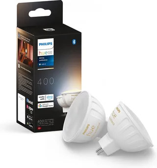 spot - warm-tot koelwit licht - 2 pack - MR16 de Philips Hue – photo produit 1 sur 3