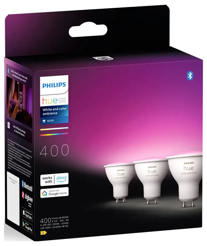 Spot - wit en gekleurd licht - 3 pack - GU10 von Philips Hue – Produktfoto 3 von 3