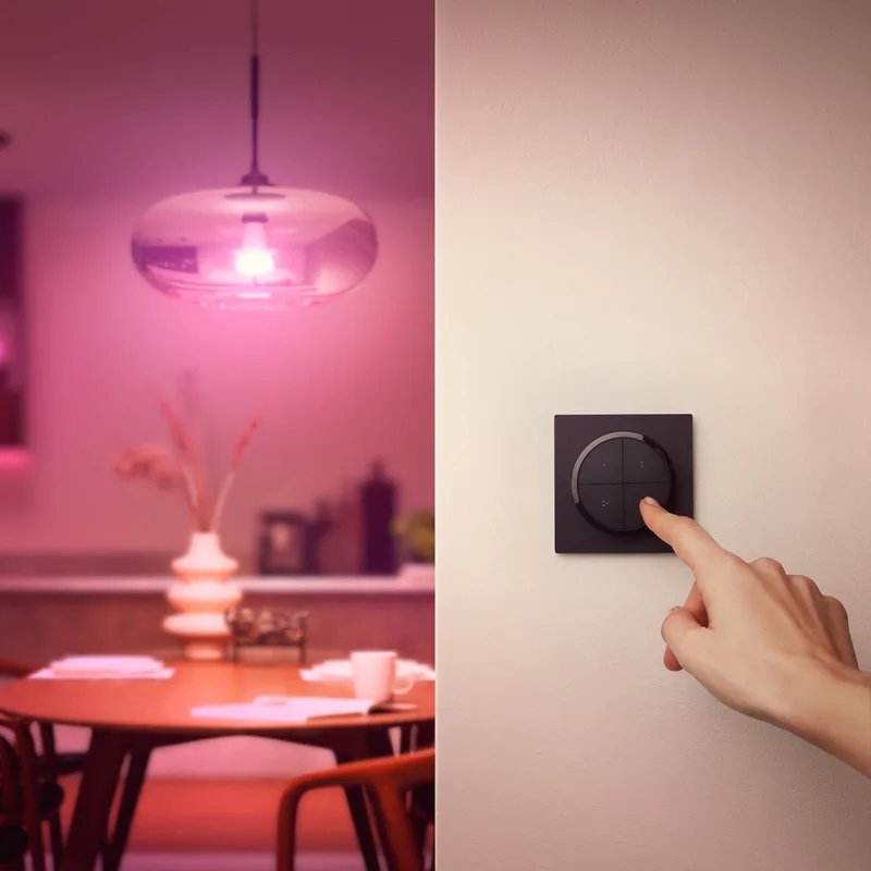 Tap dial switch - draaischakelaar van Philips Hue in Zwart – productfoto 4 van 5
