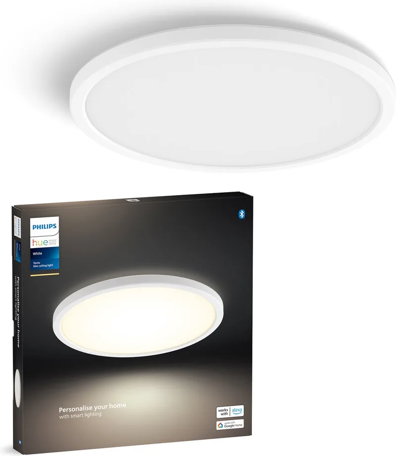 Tento plafondlamp - warmwit licht - rond - Ø30 cm by Philips Hue in White – product photo