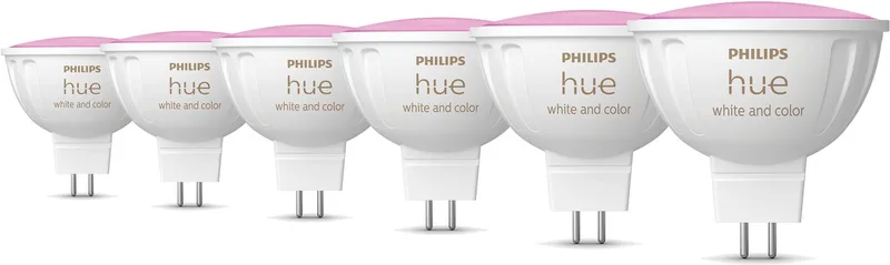 Voordeelverpakking - GU5.3 - met 6 Spotjes (MR16) - 12V - Wit en Gekleurd Licht - Hue White and Color Ambiance by Philips Hue – product photo