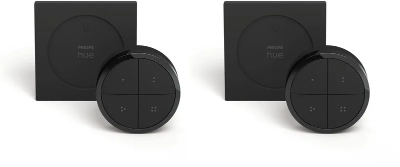 Voordeelverpakking - met 2 Hue Tap dial switch - Hue Accessoires de Philips Hue en Noir – photo produit
