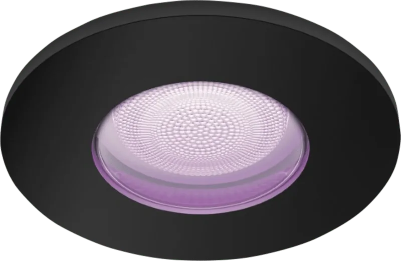 Xamento badkamer inbouwspot White and Color - Zwart - Rond by Philips Hue – product photo