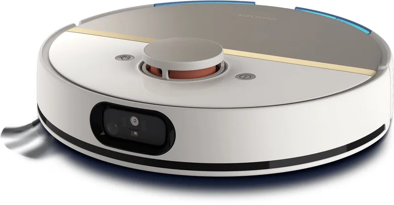 HomeRun Aqua 7000 Series XU7000/02 - Robotstofzuiger met Dweilfunctie - Wit / App Connected von Philips in Gold – Produktfoto