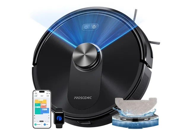 Saugroboter 8000Pa, 200 min, 64dB, 360°-LiDAR-Navigation, beutellos, mit Alexa, Google Home, Siri, IFTTT und der App (Upgrade vom Q8)