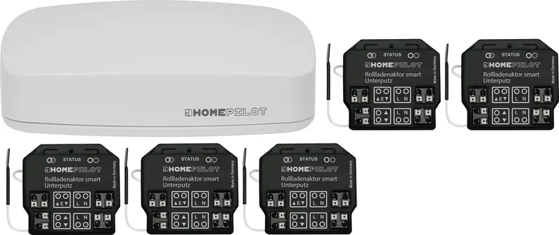 15001001+10941001 HOMEPILOT Funk Starterkit Rollladen-Steuerung van Rademacher – productfoto