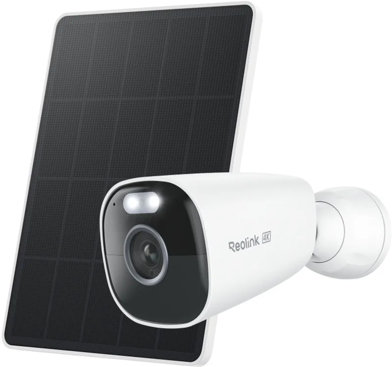 Argus Eco Ultra - 4K Draadloze Buitencamera - Kleuren Nachtzicht - Slimme Detectie - Met Zonnepaneel van Reolink in Wit – productfoto