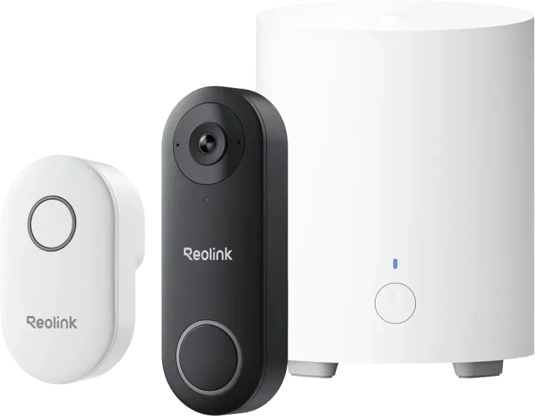 D340W + Chime + Home Hub 1 Lite fra Reolink – produktbillede