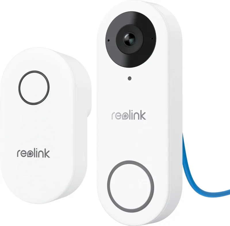 Doorbell PoE - 2K+ 5MP - 180° Groothoek - 3:4 Beeldverhouding - Slimme Detectie - Tweewegs Talk - Geen Abonnementskosten - Snel Antwoorden by Reolink in White – product photo