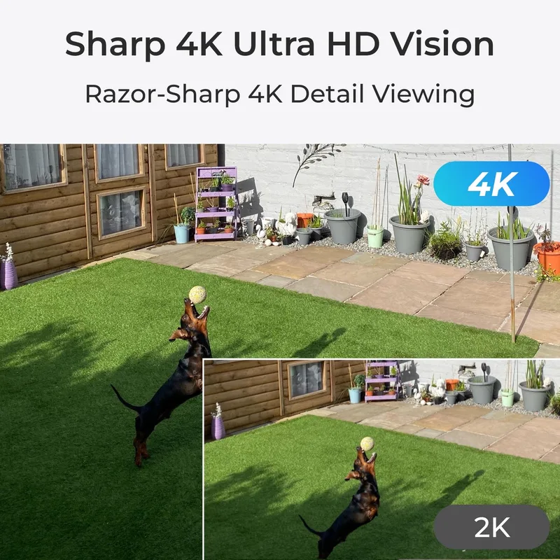 E Series E-serie E560 - 4K UHD PTZ Wi-Fi 6-camera, 3x optische zoom, automatisch volgen, Wi-Fi 6, detectie van personen/voertuigen/huisdieren van Reolink in Wit – productfoto