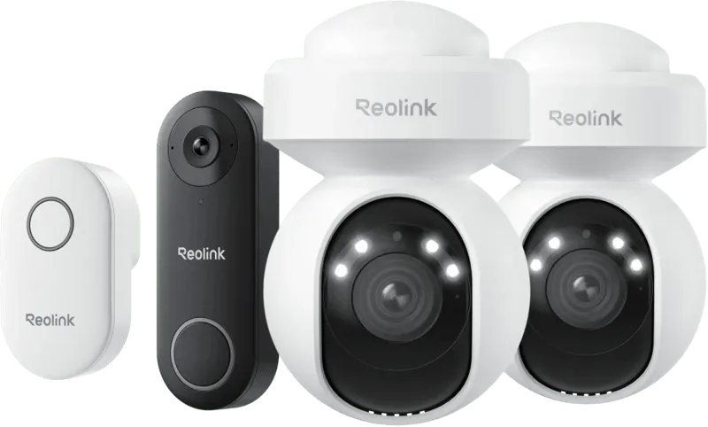 E540 Duo Pack + D340W + Chime de Reolink – photo produit
