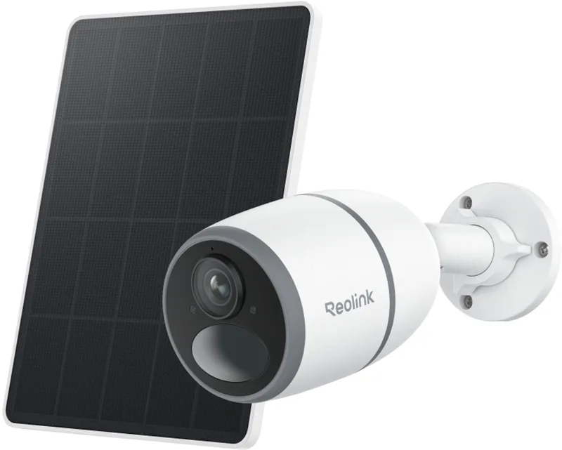 Go Plus - 4G LTE 2K 4MP Buitencamera - Slimme Personen-/Voertuig-/Dierdetectie - Oplaadbare Batterij + Zonnepaneel - 10m Nachtzicht - Timelapse - Geen WiFi nodig van Reolink in Wit – productfoto