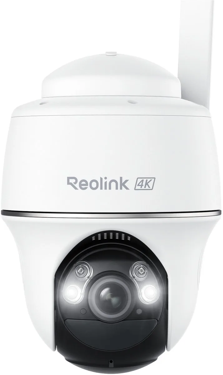 Go PT Ultra - 4K 4G LTE-buitencamera - Zonder WiFi - Accuvoeding - Met SIM-kaart - Kleuren Nachtzicht - Slimme Detectie - Tweewegs Audio - Lokale & Cloud-opslag van Reolink in Wit – productfoto