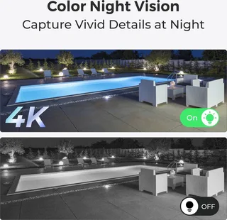 P434 - PoE IP-bewakingscamera - Buiten & Binnen - 4K Resolutie - Color Night Vision - 8M IR van Reolink in Wit – productfoto 1 van 2