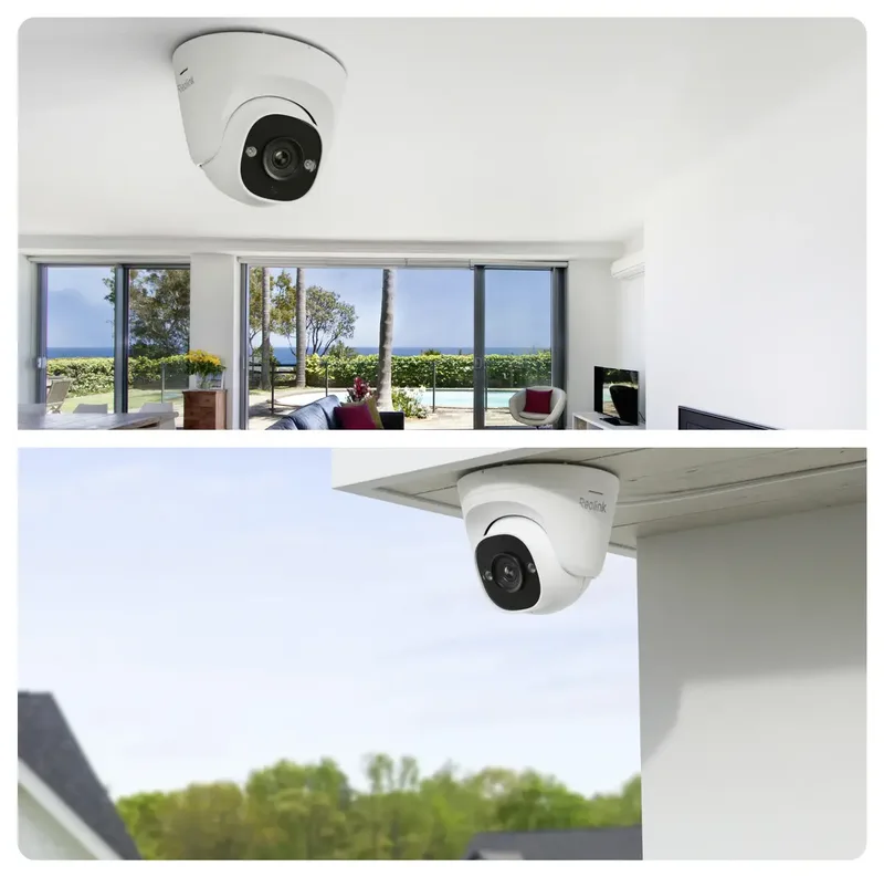 Reolink 2K 5MP PoE IP Beveiligingscamera met persoons/voertuigdetectie, buiten, 30 meter nachtzicht, Audio-opname van Reolink in Wit – productfoto 2 van 2
