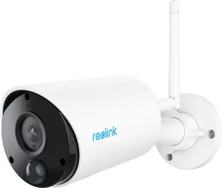 Reolink 3 MP beveiligingscamera buiten op batterijen, draadloos Ondersteunt persoons/voertuigdetectie, Tweewegaudio van Reolink in Wit – productfoto 1 van 2