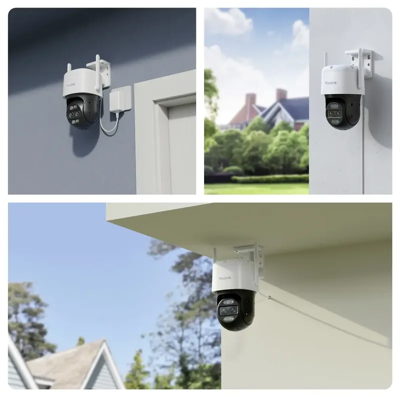 Reolink 4K Beveiligingscamera buiten draadloos, Automatische zoomtracking, 2,4/5 GHz WiFi, Nachtzicht in kleur TrackMix van Reolink in Wit – productfoto 2 van 2